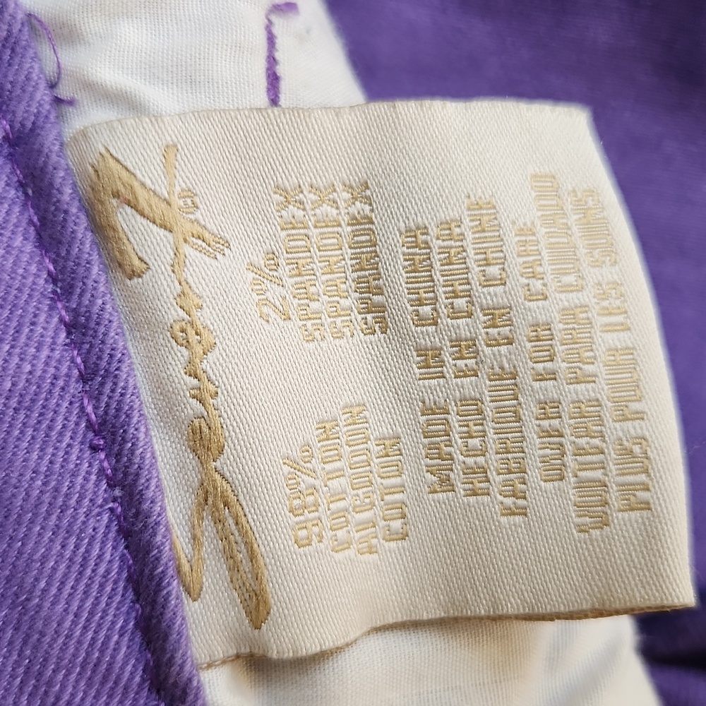 Purple Denim Shorts - Picture 8 of 8